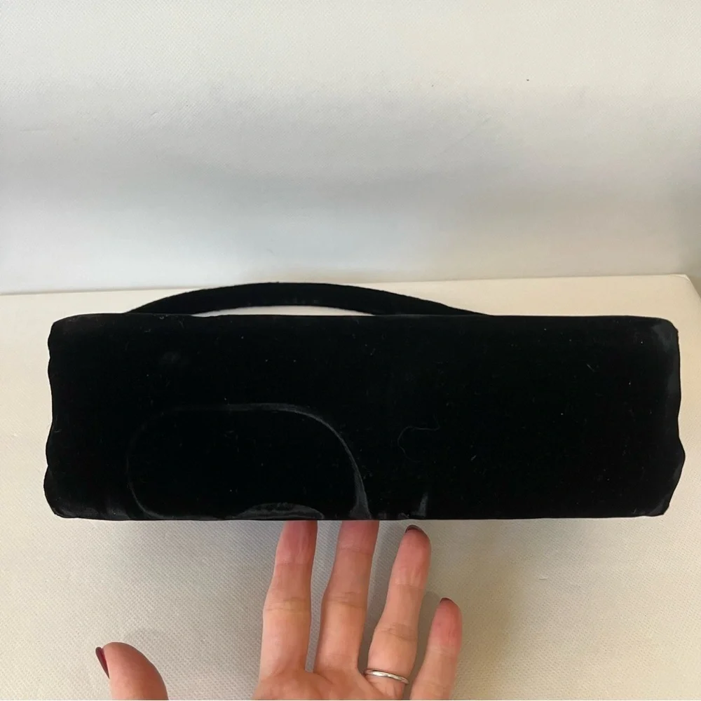 Vintage Garay Black Velvet Pocketbook Retro 60’s